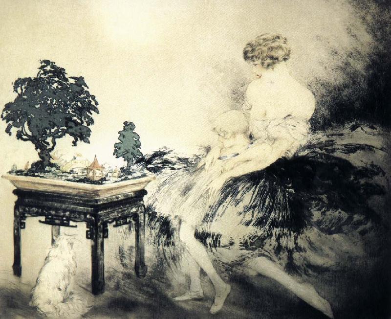Louis Lcart Japanese Garden China oil painting art